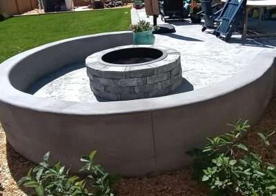 ECB Concrete Colored Concrete Decorative Surface with Linear Pattern Finish Colored Concrete