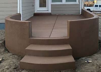ECB Concrete Colored Concrete Entryway Steps and Porch Colored Concrete