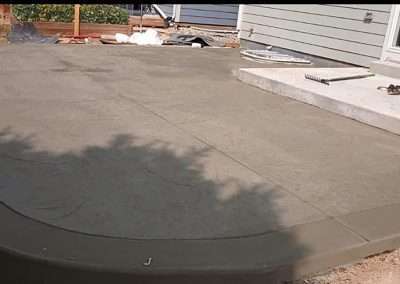 ECB Concrete Residential Backyard Concrete Patio Smooth Finish Concrete Patios