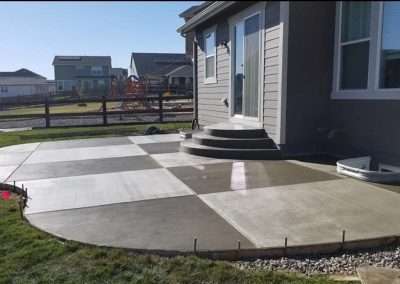 ECB Concrete Stamped Concrete Patio Backyard with Expansion Joints Stamped Concrete