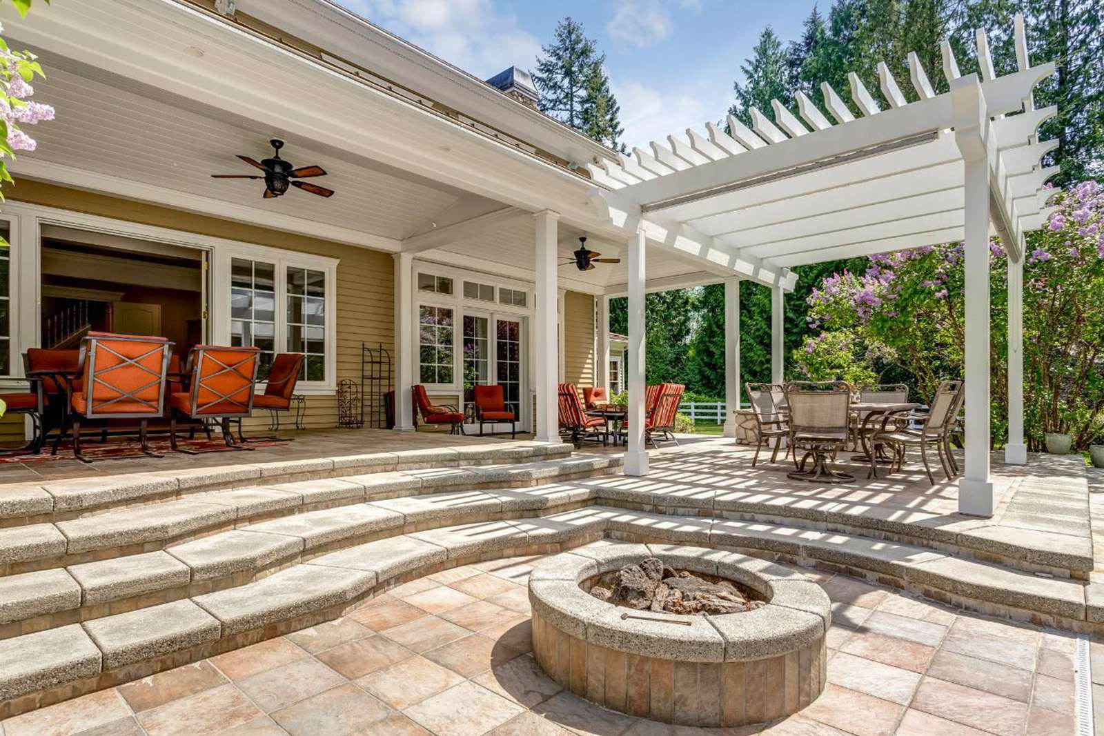 ECB Concrete Covered Outdoor Concrete Patio Seating Area Open Concrete Patios